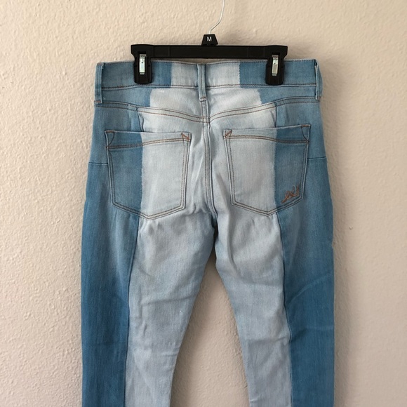 NWT Express Contrast Panel Destroyed Ankle Legging - Picture 6 of 8